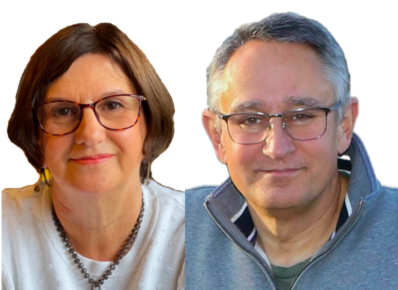 New Leckhampton councillor Julia Chandler and re-elected councillor Martin Horwood